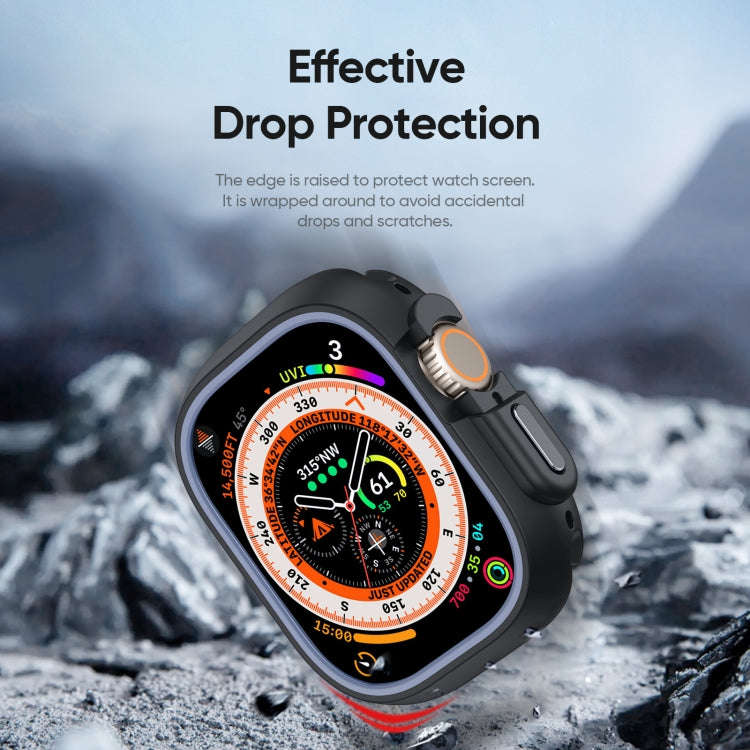 For Apple Watch Ultra 2 49mm / Ultra 49mm DUX DUCIS Bamo Series Hollow PC + TPU Watch Protective ...