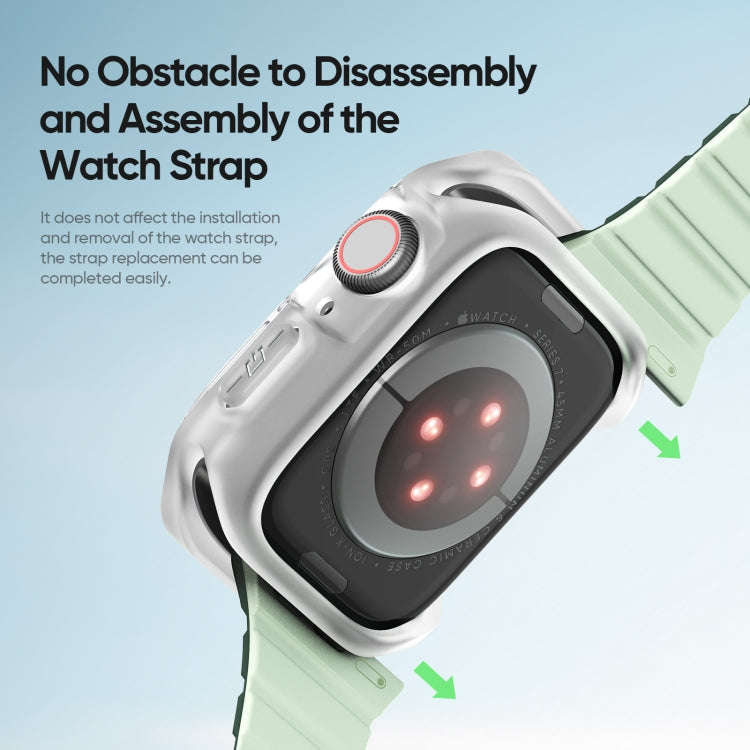 For Apple Watch 4 / 5 / 6 / SE 44mm DUX DUCIS Tamo Series Hollow PC + TPU Watch Protective Case(T...