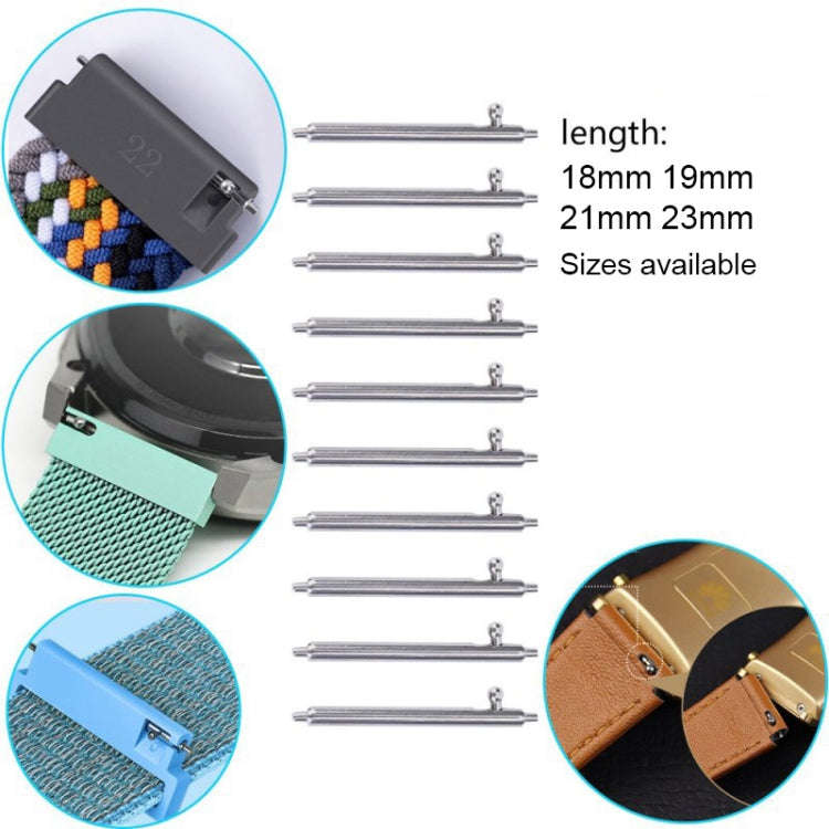 21mm 1000pcs Stainless Steel Connector Switch Pin for Watch Band, Diameter: 0.15mm