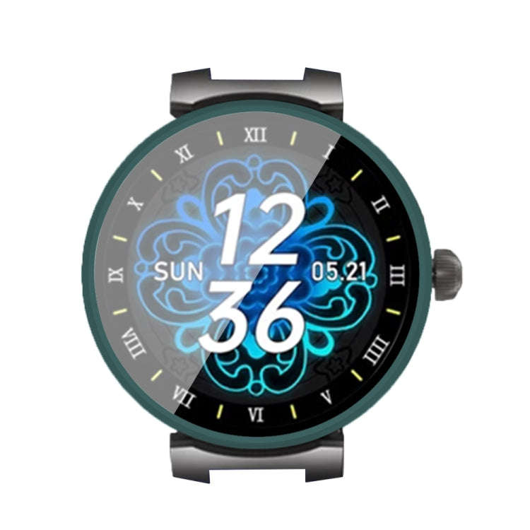 For Aigo GTV2 PC + Tempered Film Integrated Watch Protective Case(Dark Green)