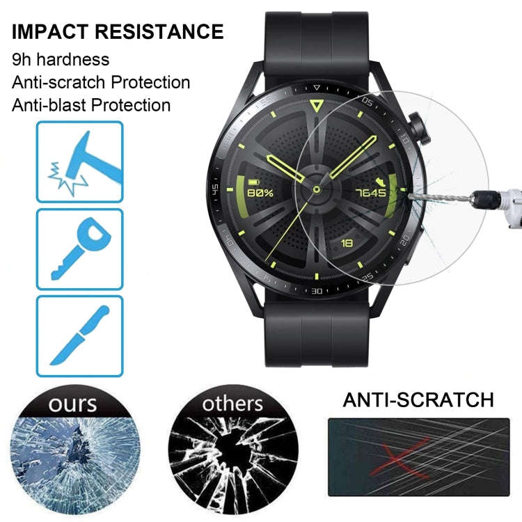 For Huawei Watch GT 3 46mm Smart Watch Tempered Glass Film Screen Protector