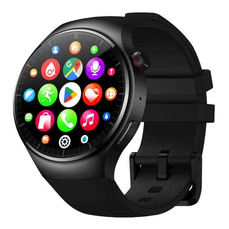 Zeblaze Thor Ultra 1.43 inch AMOLED Screen Android Smart Watch, Silicone Strap(Black)