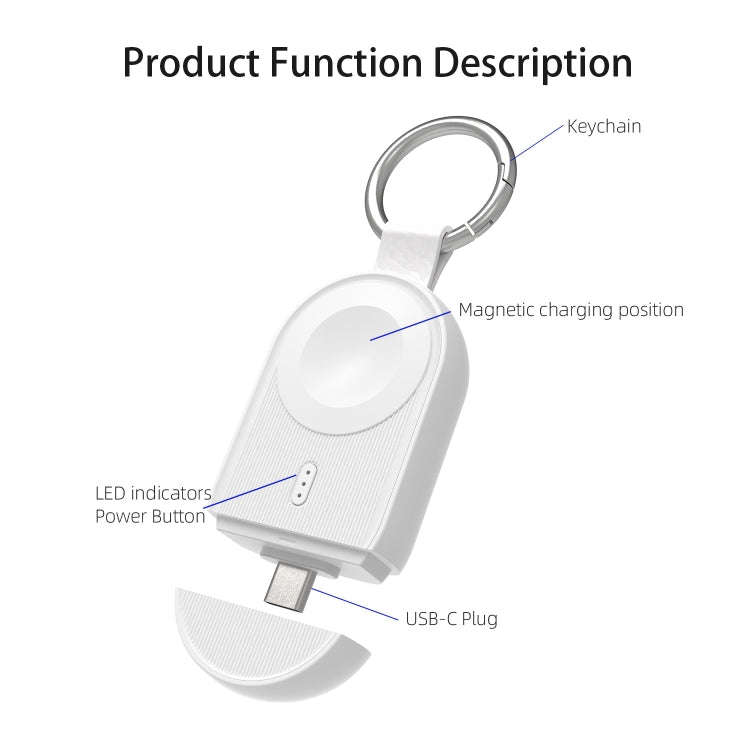 For Apple Watch / AirPods Series U20A Portable Magnetic Wireless Charger(Black)