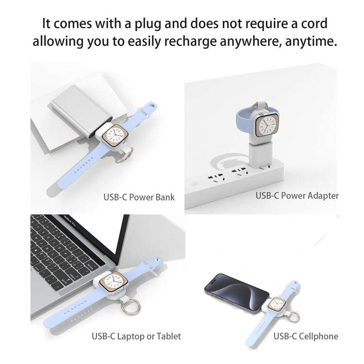 For Apple Watch / AirPods Series U20A Portable Magnetic Wireless Charger(Black)