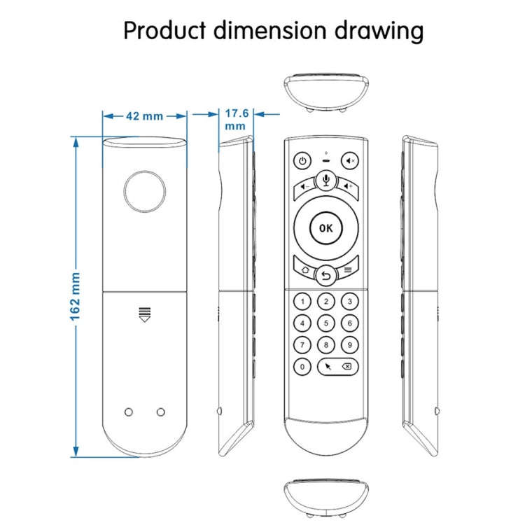 G21 2.4GHz Fly Air Mouse LED Backlight Wireless Keyboard Remote Control with Gyroscope for Androi...