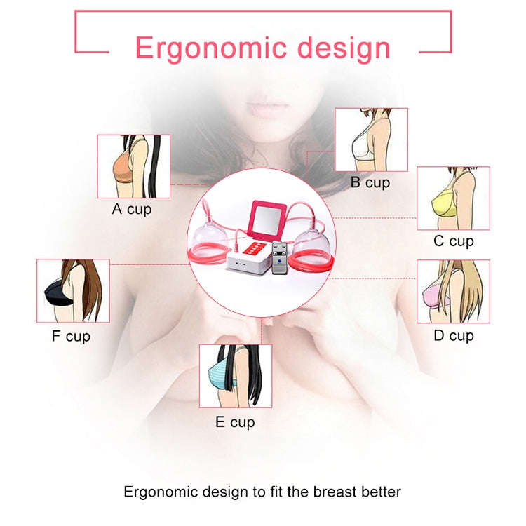 Portable USB Charging Chest Electric Massage Instrument, Style:Remote Control(B Cup)