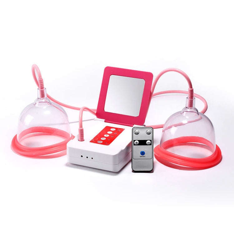 Portable USB Charging Chest Electric Massage Instrument, Style:Remote Control(C Cup)
