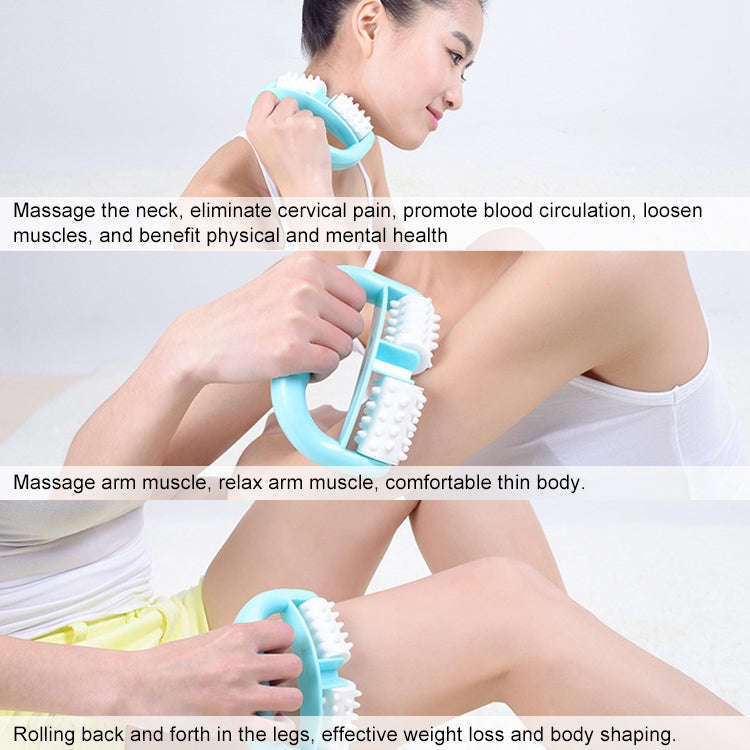 Body Mini Roller Meridian Massager(Rose Red Piece)