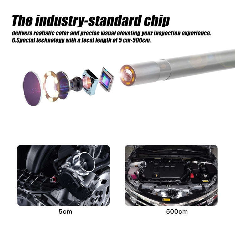 F240 3.9mm HD 1080P IP67 Waterproof WiFi Direct Connection Digital Endoscope, Cable Length:2m(Black)