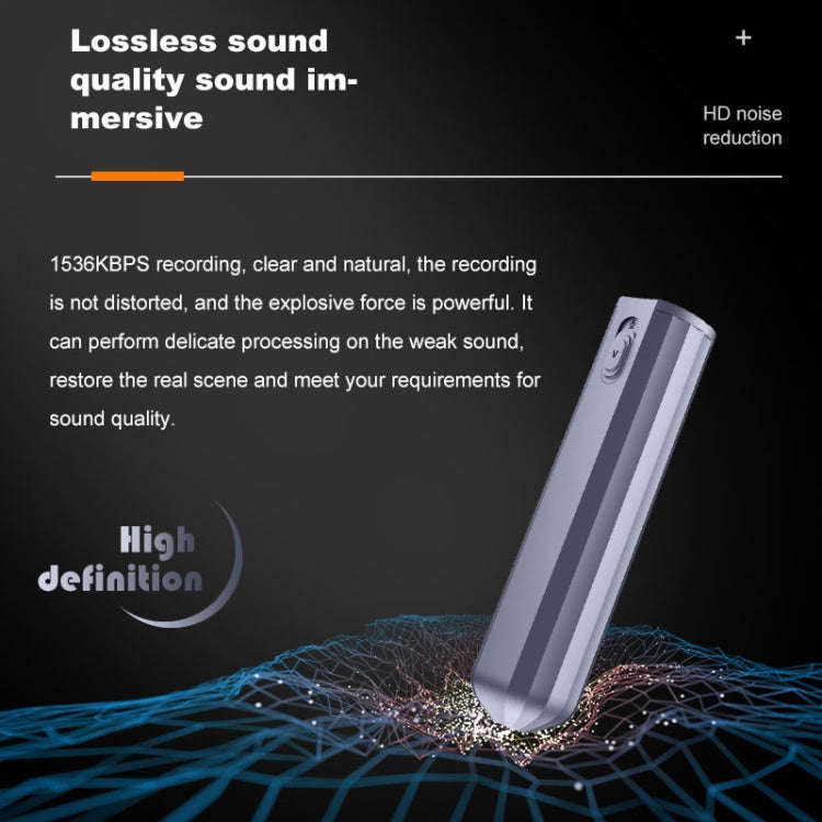 JNN Q72 HD Noise Reduction Long Standby Smart Voice Recorder Recording Device, Capacity:32GB (Black)