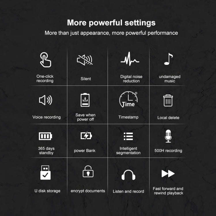 JNN Q72 HD Noise Reduction Long Standby Smart Voice Recorder Recording Device, Capacity:32GB (Black)