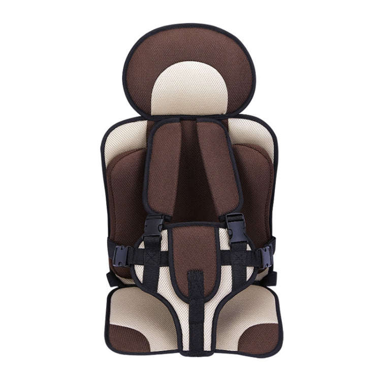 Car Portable Children Safety Seat, Size:50 x 33 x 21cm (For 0-5 Years Old)(Coffee + Beige)