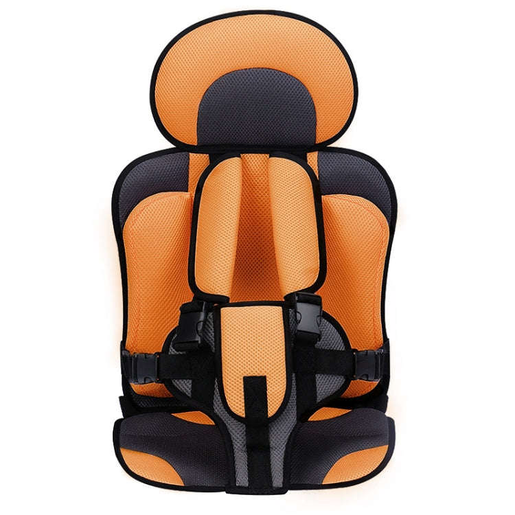 Car Portable Children Safety Seat, Size:54 x 36 x 25cm (For 3-12 Years Old)(Orange + Black)