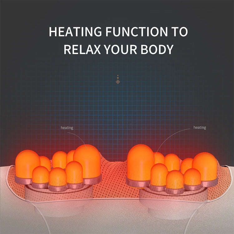 Multifunctional Mini Massage Pillow Neck and Shoulder Cervical Massager, Plug Type:AU Plug(Black)