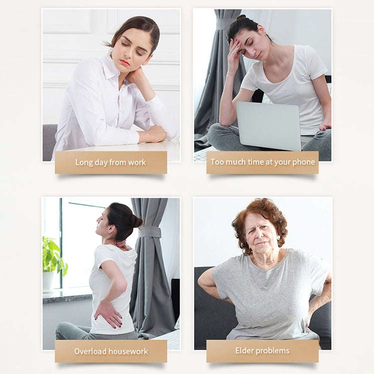Multifunctional Mini Massage Pillow Neck and Shoulder Cervical Massager, Plug Type:AU Plug(Black)