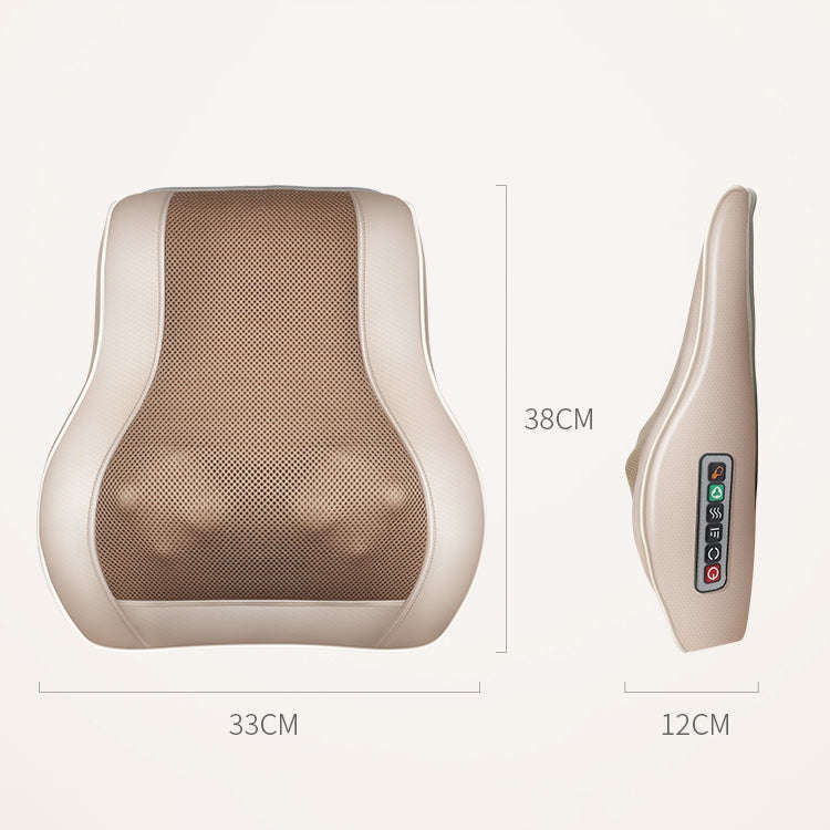 Multifunctional Mini Massage Pillow Neck and Shoulder Cervical Massager, Plug Type:AU Plug(Black)