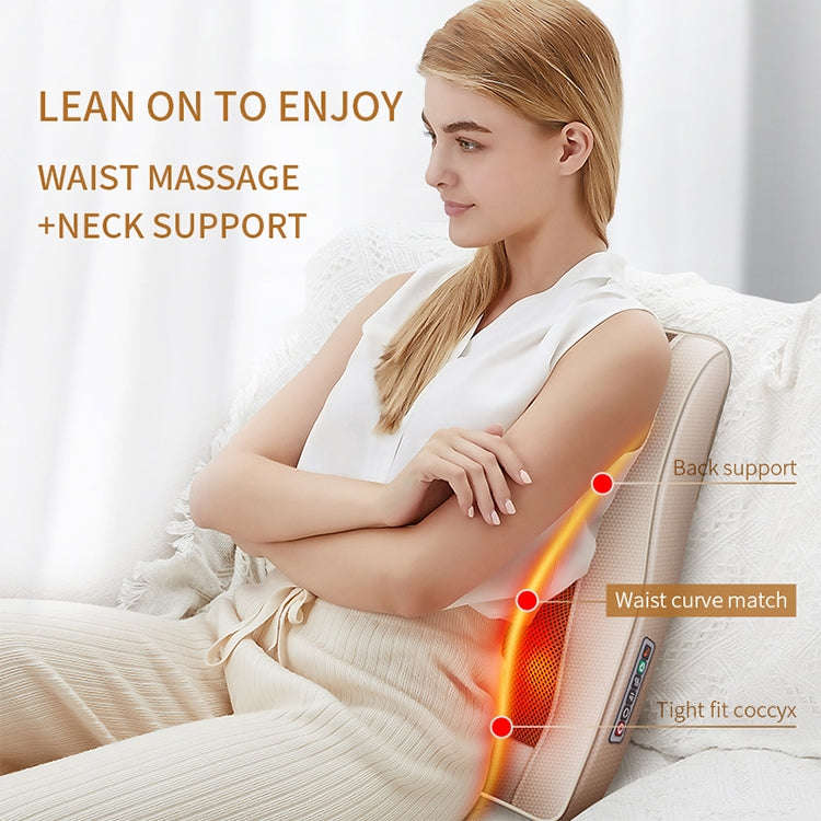 Multifunctional Mini Massage Pillow Neck and Shoulder Cervical Massager, Plug Type:AU Plug(Black)