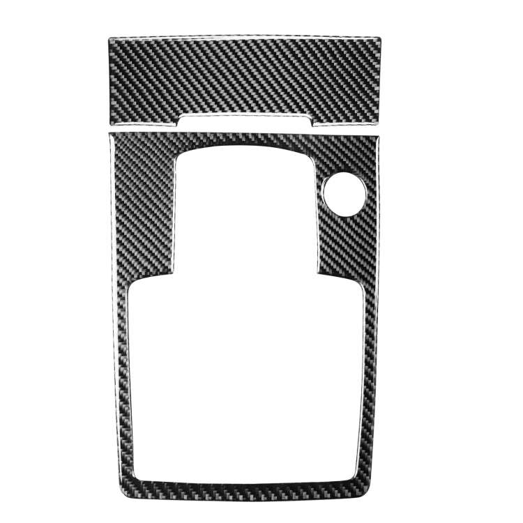 2 in 1 Car Carbon Fiber Gear Panel + Cigarette Lighter Decorative Sticker for Audi Q7 2008-2015, ...