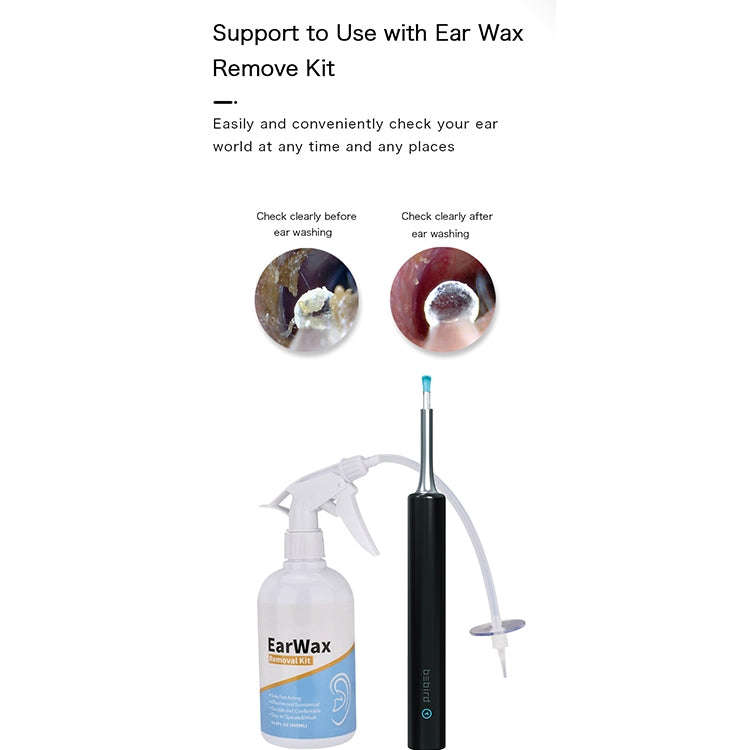 Bebird C3 4.5mm Wireless Wifi High-definition Visual Ear Spoon 3 Million Pixels Out Ear Visual Ea...