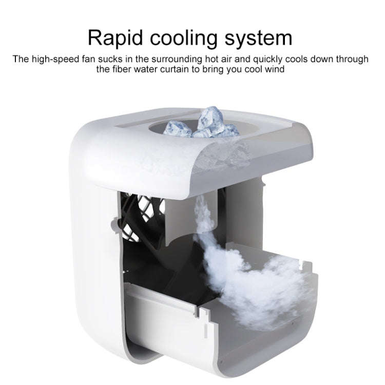 BD-F26 Portable Humidifier Fan Water Replenishment Instrument (White)