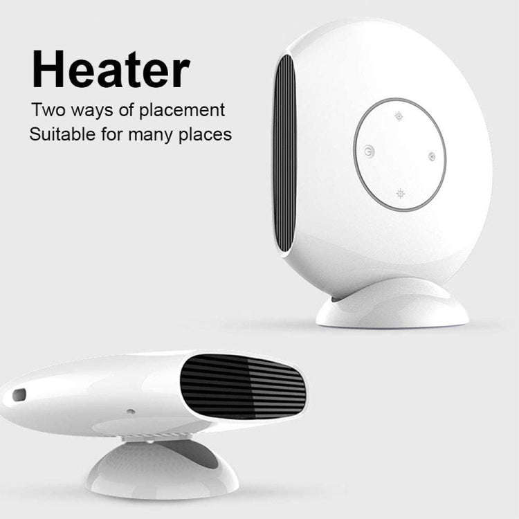 1000W Winter Mini Electric Fan Heater Desktop Household Radiator Energy Saving, UK Plug (White)