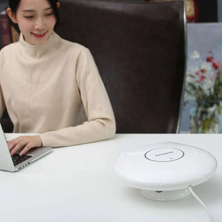 1000W Winter Mini Electric Fan Heater Desktop Household Radiator Energy Saving, UK Plug (White)