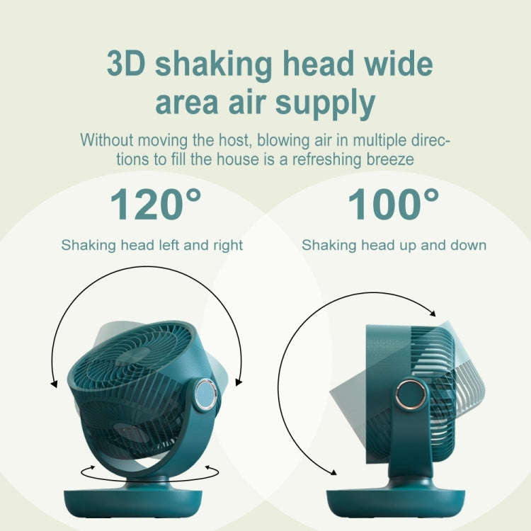 WT-F44 Adjustable Desktop LED Smart Digital Display Air Circulation Electric Fan, 3 Speed Control...