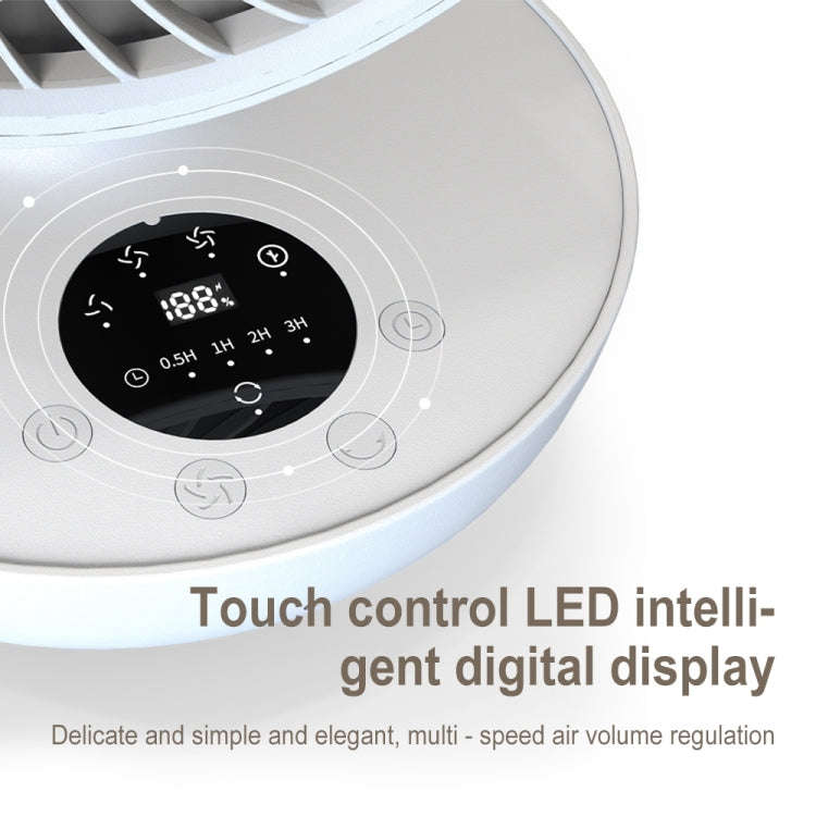 WT-F44 Adjustable Desktop LED Smart Digital Display Air Circulation Electric Fan, 3 Speed Control...