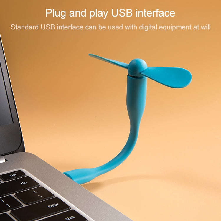 Original Xiaomi Mijia Portable Mini Mute USB Electric Fan (Blue)