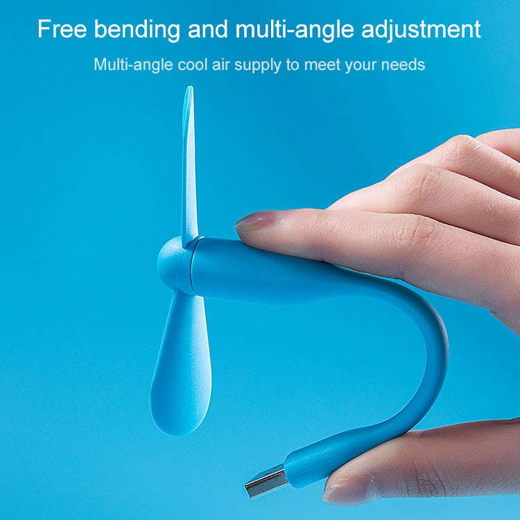 Original Xiaomi Mijia Portable Mini Mute USB Electric Fan (Blue)