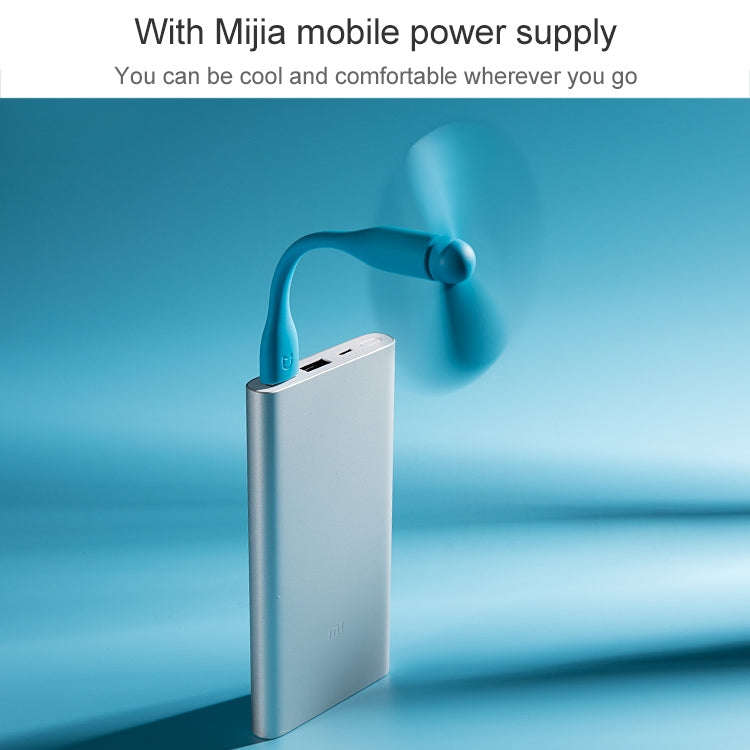 Original Xiaomi Mijia Portable Mini Mute USB Electric Fan (White)
