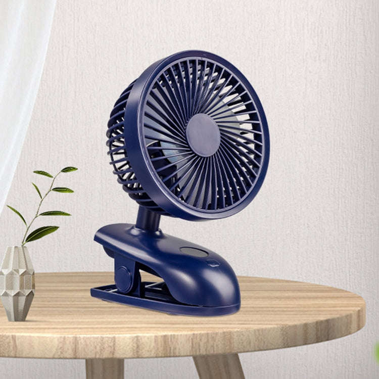 F601 Multifunctional Clip-on Electric Fan with LED Display (Blue)