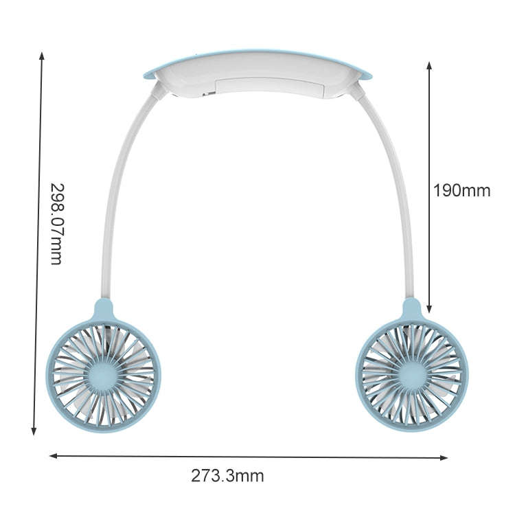 F6 Outdoor Mini Hanging Neck Fan USB Charging Lazy Small Fan (Pink)