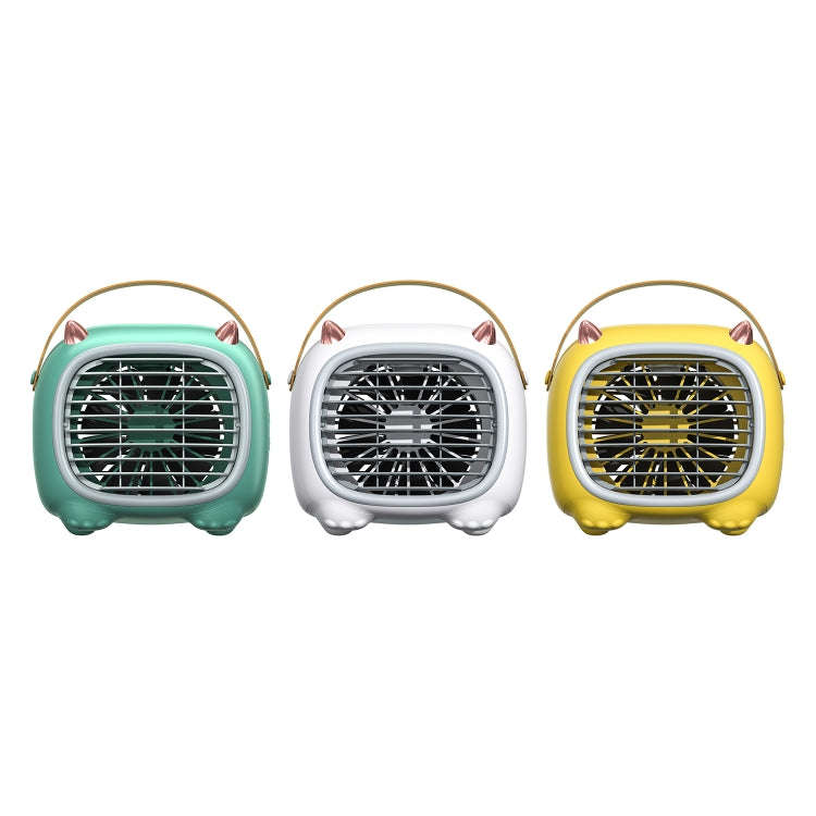 WK WT-F19 Little Monster Water Cooling Fan Desktop Fan (Green)