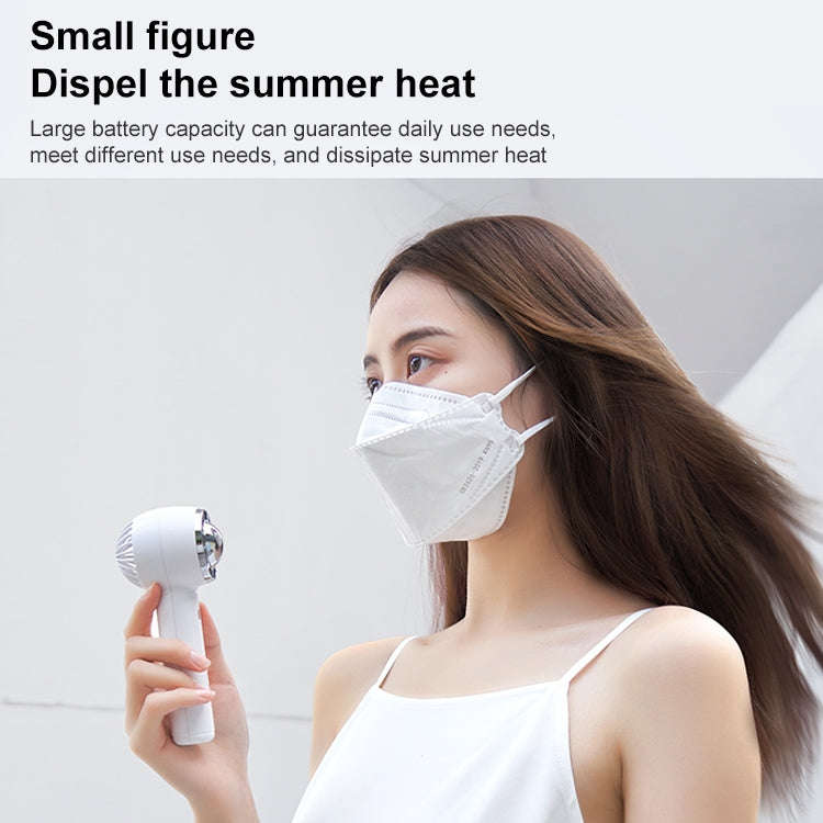 F23 Handheld Rurbo Mini Electric Fan (White)