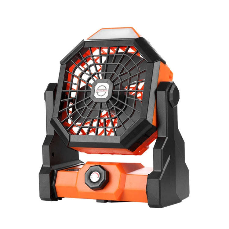 X3 Outdoor Portable Fan USB Charging Air Cooling Fan with LED Night Lamp (Orange)