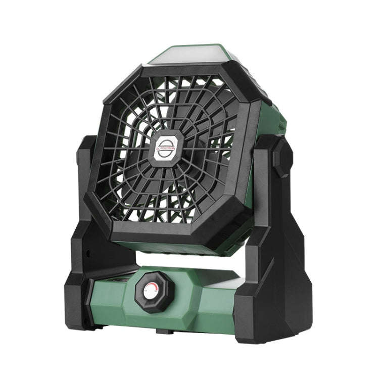 X3 Outdoor Portable Fan USB Charging Air Cooling Fan with LED Night Lamp (Green)