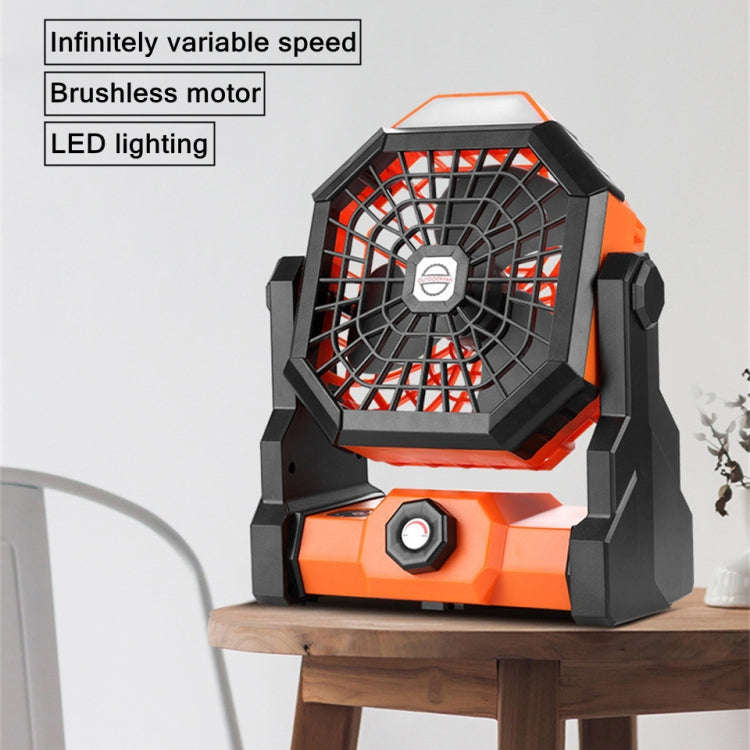 X3 Outdoor Portable Fan USB Charging Air Cooling Fan with LED Night Lamp (Green)