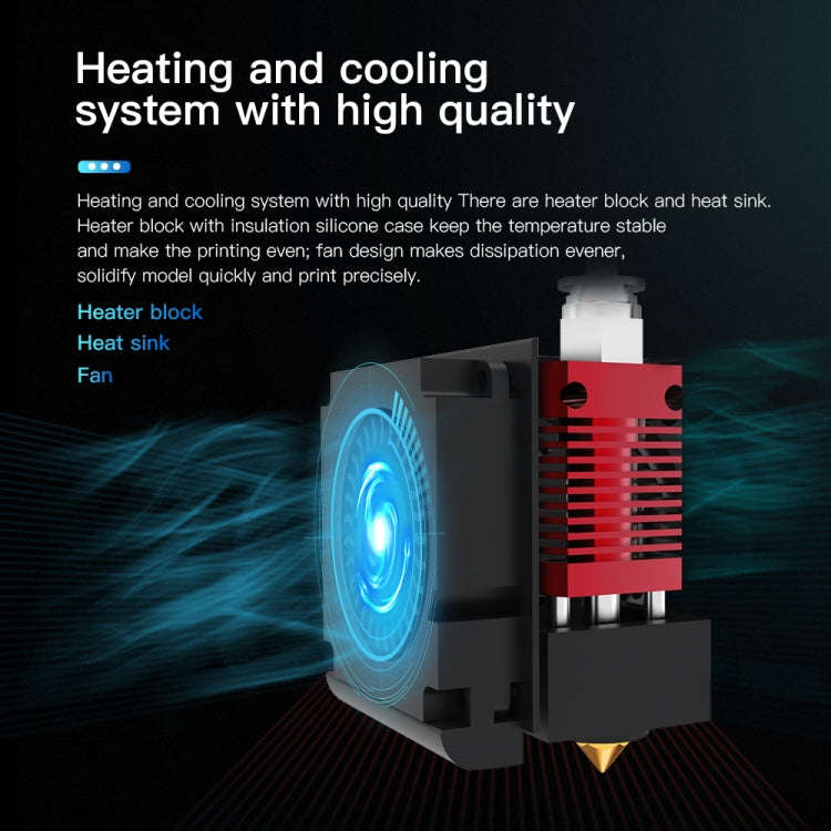 Creality 24V 40W Extruder Full Nozzle Hot End Kit with Nozzle Extruder+Cooling Fan+Shell for Ende...