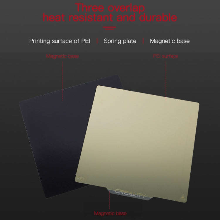 Creality PEI Priting Plate Double-sided PEI Spring Steel Sheet with Magnetic Base for Ender-3 3D ...