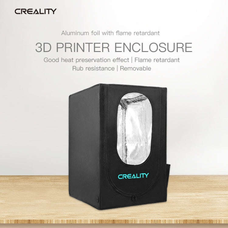 Creality 3D Printer Flame Retardant Aluminum Foil Cloth Protective Cover for Ender-3, Small Size:...