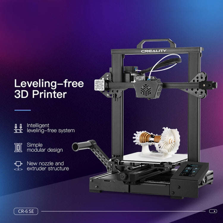 CREALITY CR-6 SE 350W Intelligent Leveling-free DIY 3D Printer, Print Size : 23.5 x 23.5 x 25cm, ...