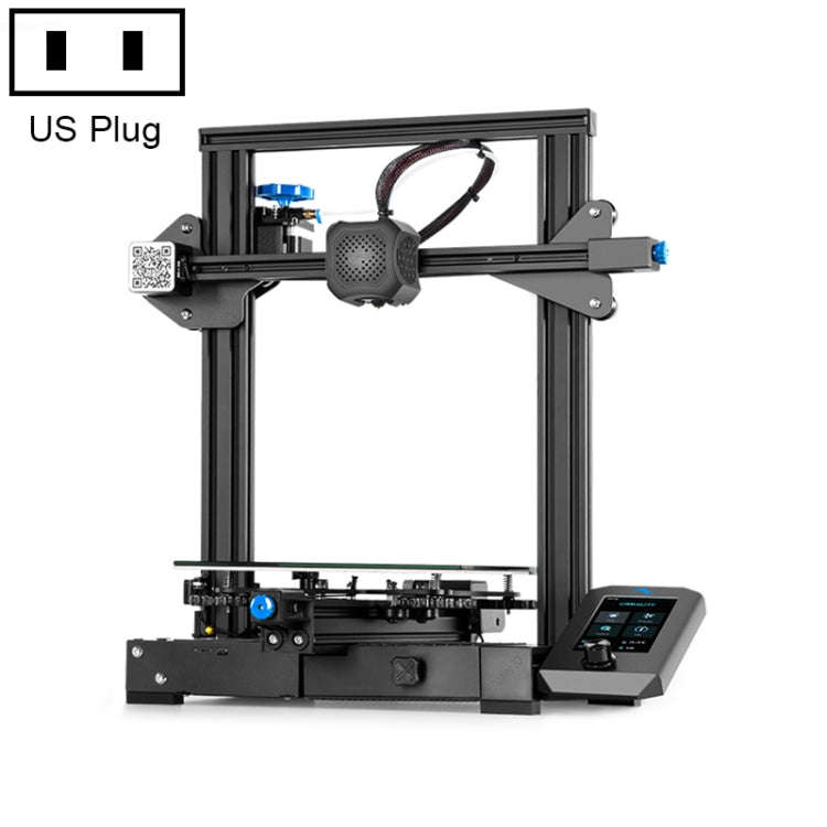 CREALITY Ender-3 V2 Craborundom Glass Platform Ultra-silent DIY 3D Printer, Print Size : 22 x 22 ...