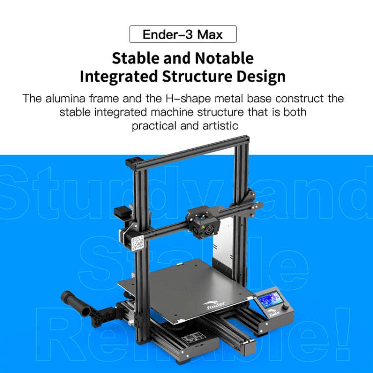 CREALITY Ender-3 Max Smart Sensor Dual Cooling Fans DIY 3D Printer, Print Size : 30 x 30 x 34cm, ...
