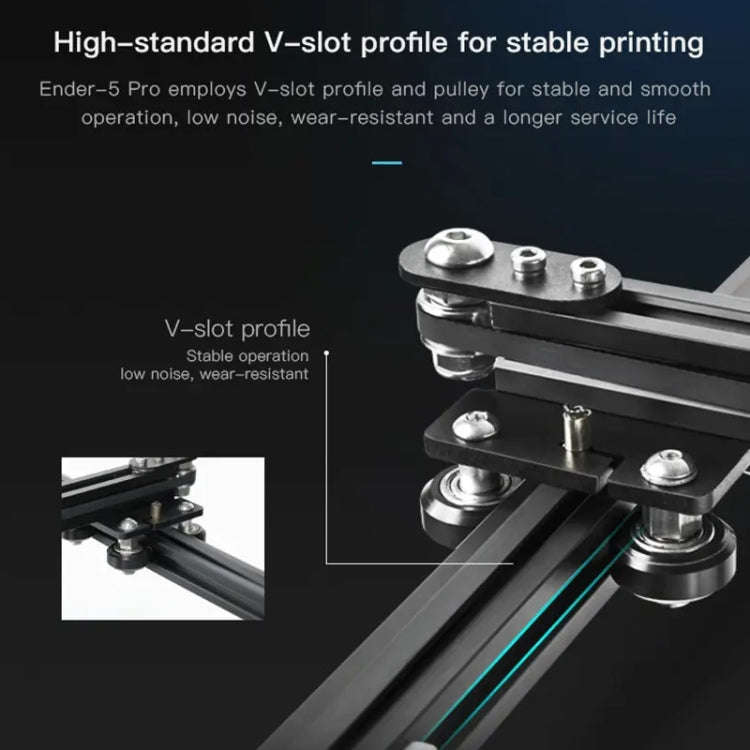 CREALITY Ender-5 Pro Silent Mainboard Double Y-axis DIY 3D Printer, Print Size : 22 x 22 x 30cm, ...