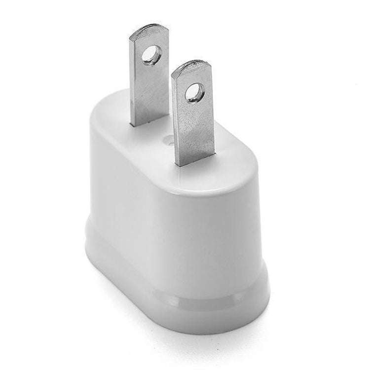 US & EU to US Plug AC Wall Universal Travel Power Socket Plug Adaptor, AC 250V (White)