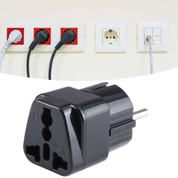 Portable Universal UK Plug to EU Plug Power Socket Travel Adapter