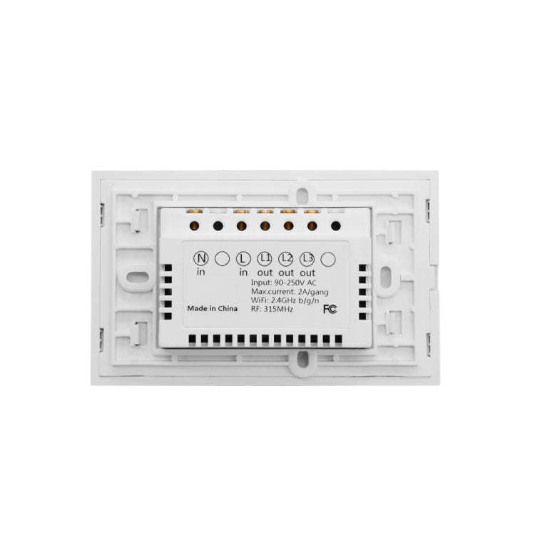 WS-US-01 EWeLink APP & Touch Control 2A 1 Gang Tempered Glass Panel Smart Wall Switch, AC 90V-250...