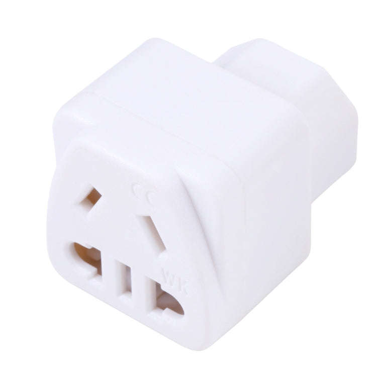 Portable Universal Five-hole WK to C13-C14 Plug Socket Power Adapter(White)