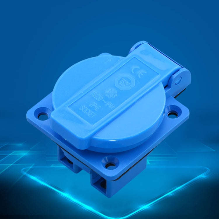 Outdoor IP44 Waterproof Socket with Cover, EU Plug